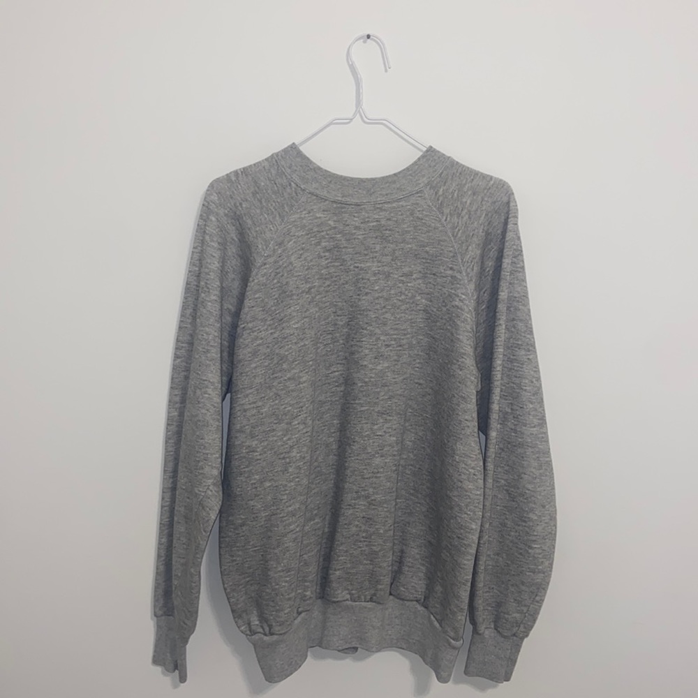 Solid grey sweater